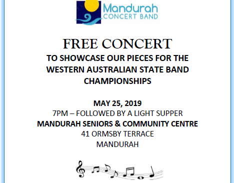 Free Concert – Mandurah Concert Band