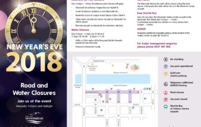 New Year’s Eve Road and Water Closures
